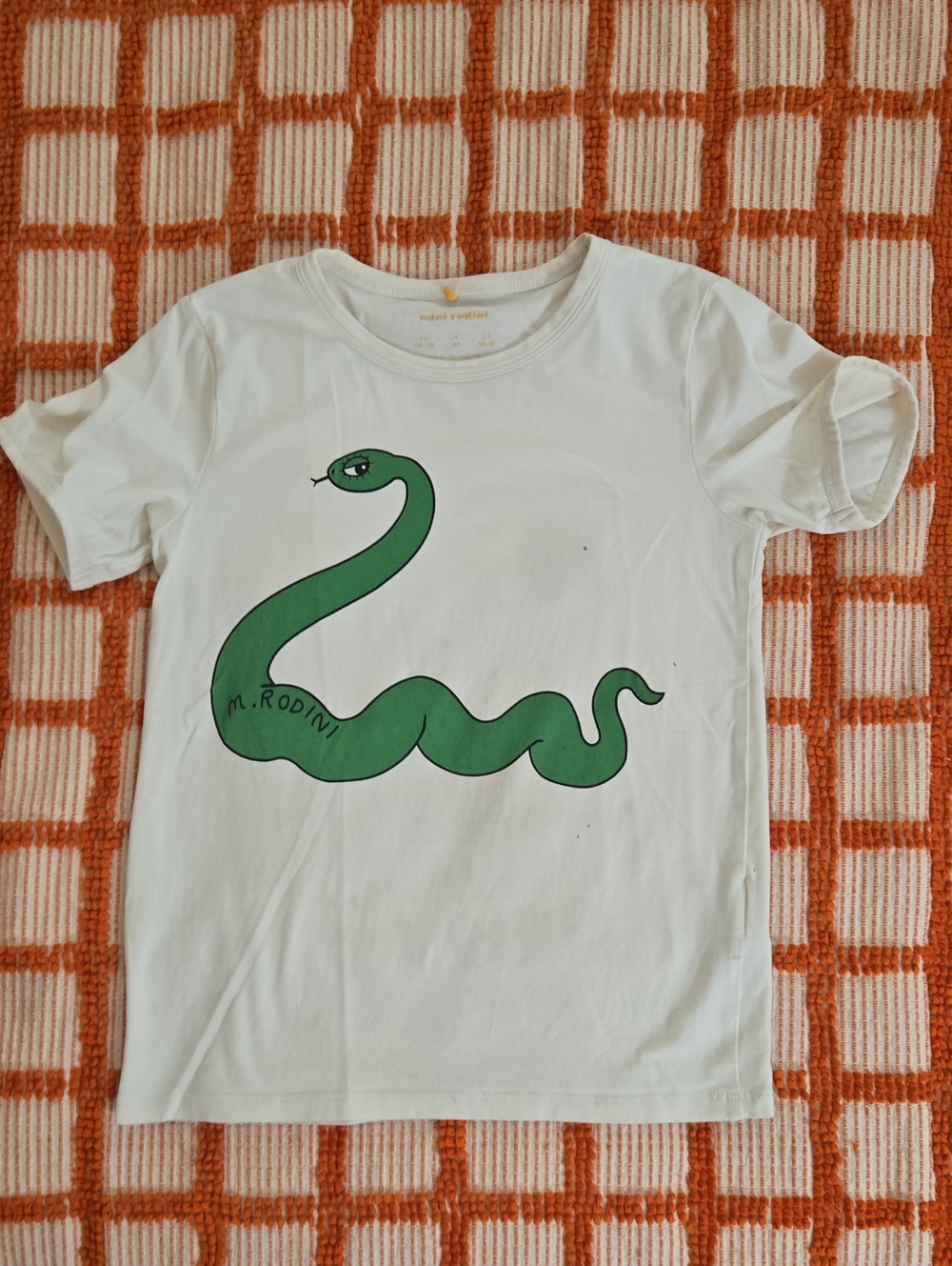 Mini Rodini Snake Tee Size 8-9